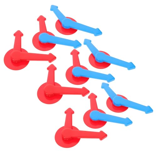 UPKOCH 9 Teiliges Puzzle Uhrenspielzeug Interaktives Lernspielzeug Rotierender Zeiger Gaming Zeigerwerkzeug Tischspiel Zeigerspiel Rotierender Zeiger Schreibtisch Spielzeiger von UPKOCH