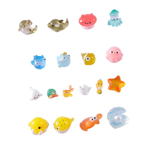 UPKOCH 90 Stck. Teiliges Miniatur Meerestiere Figuren Harz Deko für Aquarien und Themen für Kreative Arrangements von UPKOCH