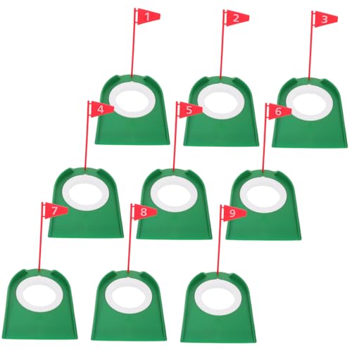 UPKOCH Golf-übungsbecher Mit Flagge 9-teilig Golf-Putting-Cup Trainingsset Verbessern Sie Ihre Fähigkeiten Mit Dieser Golf-trainingshilfe von UPKOCH