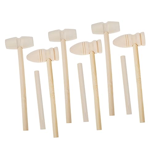 UPKOCH Wartungshammer-Spielzeug Für Kinder Holzhammer-Set 9-teilig Kinderhammer-Spielzeug Für Jungen Und Mädchen von UPKOCH