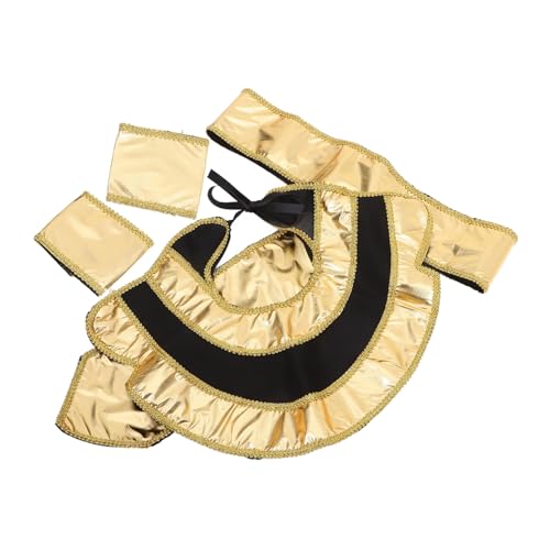 UPKOCH Ägyptisches König Kostüm Zubehör Set mit Gürtel Halskragen Manschetten für Cosplay Party Karneval Historisches König Outfit Komfortabel und Authentisch von UPKOCH