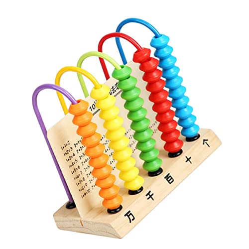 UPKOCH Abakus-Spielzeug Für Jungen Und Mädchen Kinder Abakus-Spielzeug Lern-Mathematik-zähler Stabiles Lernspielzeug Aus Holz von UPKOCH