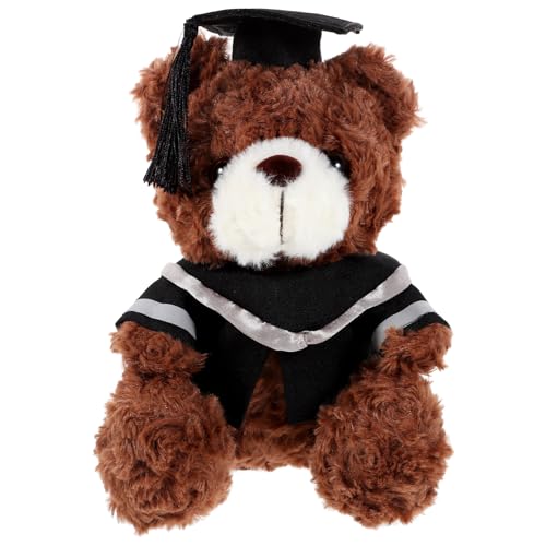 UPKOCH Abschluss Plüschbär Gefülltes Stofftier mit Doktorhut Perfektes zur Graduierung Süßer Glücksbringer für Studenten und Absolventen aus Sicherem Plüschmaterial von UPKOCH