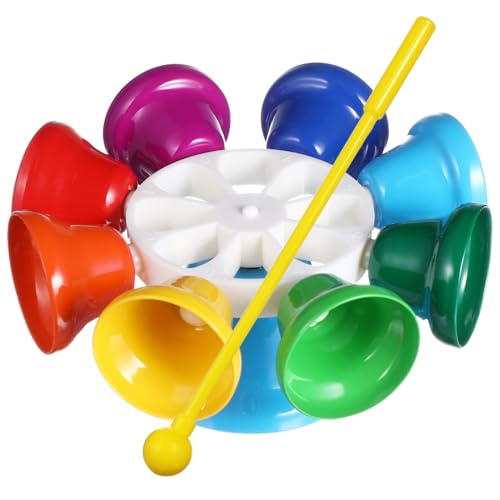 UPKOCH Junge Mädchen Glockenspiel Drehende Uhr Musikinstrument Für Frühkindliche Bildung Lernspielzeug Für Junge Mädchen Mit Sicherem Material Und Ergonomischem Design Fördert von UPKOCH