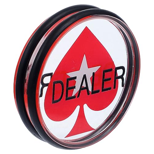 UPKOCH Acryl Dealer Button Doppelseitiger Pokertoken Für Dealer Für Pokerabende Lösung Für Spieltische Und Geldzähler Für Pokerliebhaber Geeignet von UPKOCH