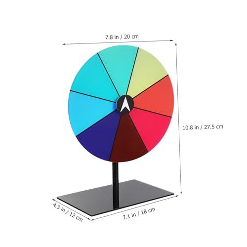 UPKOCH Acryl Spinning Wheel Transparent Schwarz mit Stift und Schraubenzieher Party Spiel Tisch Roulette Vielseitig Tragbar für Events und Spiele von UPKOCH