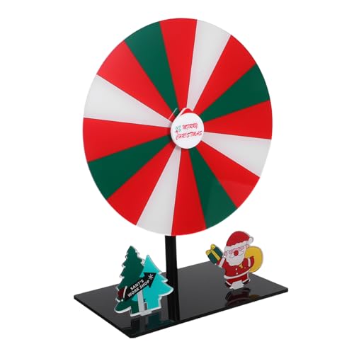 UPKOCH Acryl-drehpreisrad für Partys Transparentes Drehbares Preisrad mit Stabilem Sockel Kompakter Tisch-drehmechanismus für Raffles Spiele und Festliche Gewinnaktionen von UPKOCH