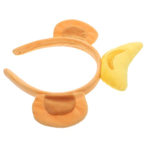 UPKOCH Affenohren Stirnband Halloween-Affen-Cosplay Affenohren Haarband Kopfschmuck für Tierohren Knall Kostüm camoing tierhaarreifen Cosplay-Kopfschmuck Festival-Haarband Plüsch Brown von UPKOCH