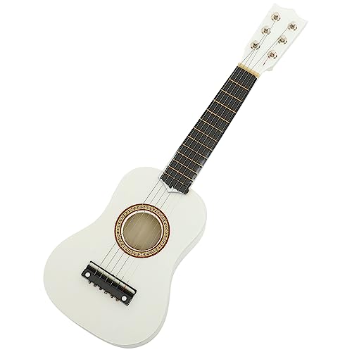 UPKOCH Akustische Gitarre für Musikinstrument aus Holz Anfängerinstrument für Jungen Verstellbaren Saiten Weißes Design UPKOCH Akustische Gitarre für Musikinstrument aus Holz Anfängerinstrument für Jungen Verstellbaren Saiten Weißes Design von UPKOCH