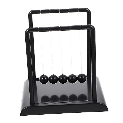 UPKOCH All Black Newton Billard Ball Ornamente Home-Desktop- Home-Desktop schmücken Newton Balance Ball schmücken Desktop-Newton-Balance-Ball Office Desk Decor Angelleine Schwarz von UPKOCH