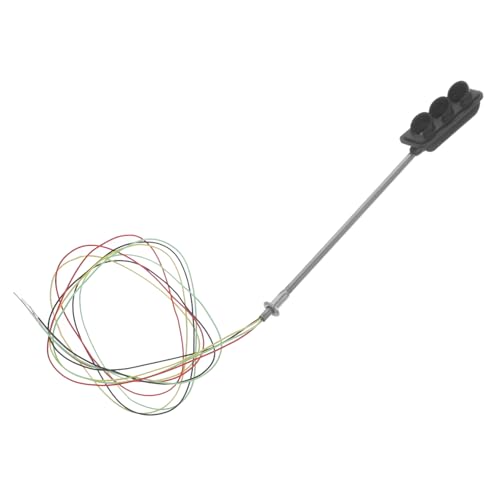 UPKOCH Ampelmodell für Gebäude Eisenbahnen Simulation Ampel Sandtisch Baumaterial Sandtisch Materialien grün-gelb-rotes Lampenmodell Mini-Deko-Requisite Aluminium Legierung Schwarz von UPKOCH