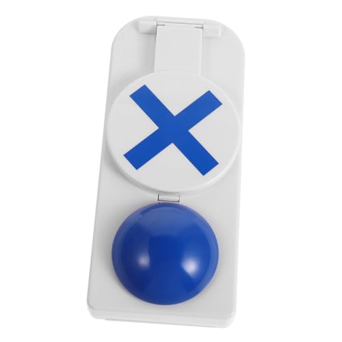 UPKOCH Anrufbeantworter interaktives Spiele Interaktiver Spielbuzzer Team-Building Buzzermaschine Push-Button-Spielknopf Summer für das Klassenzimmer Buzz-Taste Plastik Blue von UPKOCH