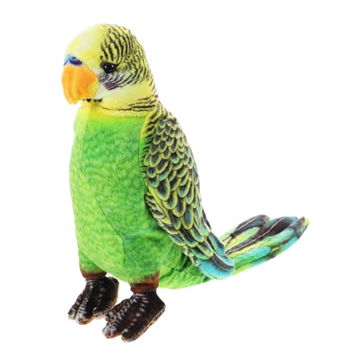 UPKOCH Ara-Puppe Papagei Stofftier Papageienimitat Als Ara-Ornament Süßes Papageienspielzeug Vogel-Statue in Papageienform Sittich-Ornament Green Plüsch von UPKOCH