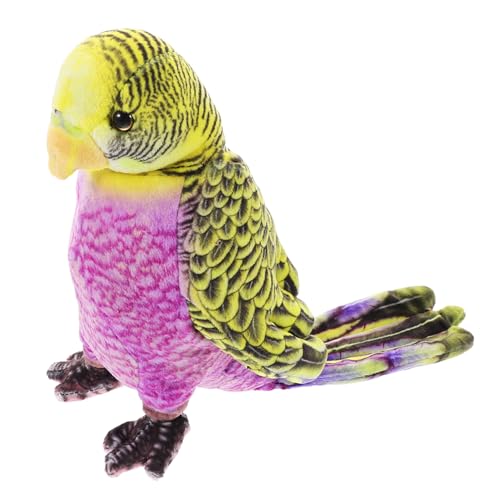 UPKOCH Ara-Puppe Papagei Stofftier Süßes Papageienspielzeug Ara-Ornament Papageienimitat Als Vogel-Statue in Papageienform Sittich-Ornament Violett Plüsch von UPKOCH