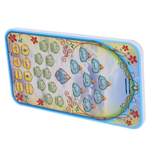 UPKOCH Arabisch-lerntablett Lesemaschinenspielzeug Elektronisches Alphabet -Smartphone Für Mädchen Spielzeugtelefon Kind Handy Handyspielzeug Für Kleinkinder Plastik Blue von UPKOCH