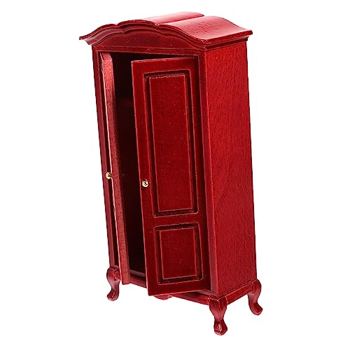 UPKOCH Miniatur-puppenhaus-Wohnung Puppenhaus-Miniatur Miniatur-kleiderschrank Aus Holz Im Maßstab 112 Für Das Spielzimmer Von Jungen Und Mädchen von UPKOCH