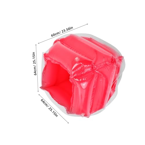 UPKOCH Aufblasbarer PVC Bumper Ball Rot Outdoor für Kollision und Spaß Sicheres Geruchloses Material Fördert Bewegung Koordination und Freundschaftlicher Wettkampf von UPKOCH