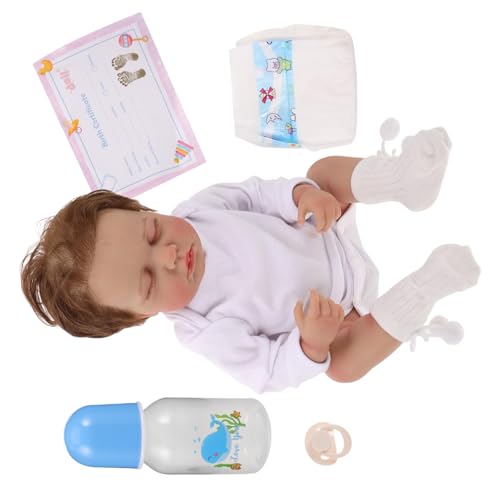 UPKOCH Babypuppe Erinnerungspuppen Reborn Säugling Junge Kleinkind Reborn Puppen Realistische Babypuppe Süße Simulationspuppe Puppen Für Neugeborenes von UPKOCH