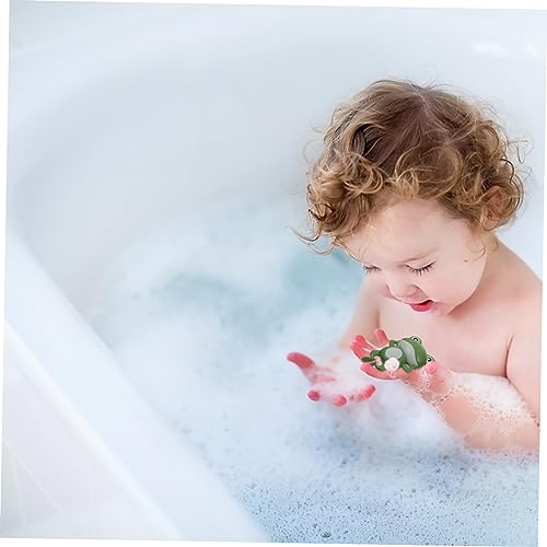 UPKOCH Badespielzeug Grüne Schwimmfrosch Badewanne Wasserspielzeug Umweltfreundlich Sicher für Kleinkinder Handmotorik Spaß von UPKOCH