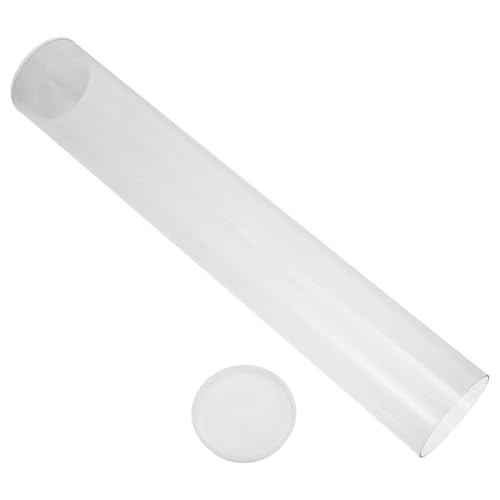 UPKOCH Badminton Aufbewahrungsbehälter mit Deckel Transparenter Shuttlecock Tube für Training und Freizeit Praktischer Federball Container für Sportgeräte und DIY Zubehör von UPKOCH