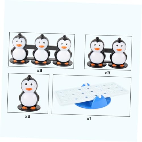 UPKOCH Balance Pinguin wippe für Ab Jahren Interaktives Gleichgewichtsspiel aus Sicherem Kunststoff Fördert Kreativität Feinmotorik und Familienzusammenhalt von UPKOCH