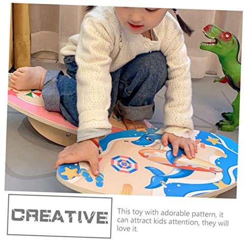 UPKOCH Balancierbalken aus Rutschfestes Balance Board für Kleinkinder Balance Training für Mädchen und Jungen Sicherer Gleichgewichtstrainer Fördert Teamwork und Motorische Fähigkeiten von UPKOCH