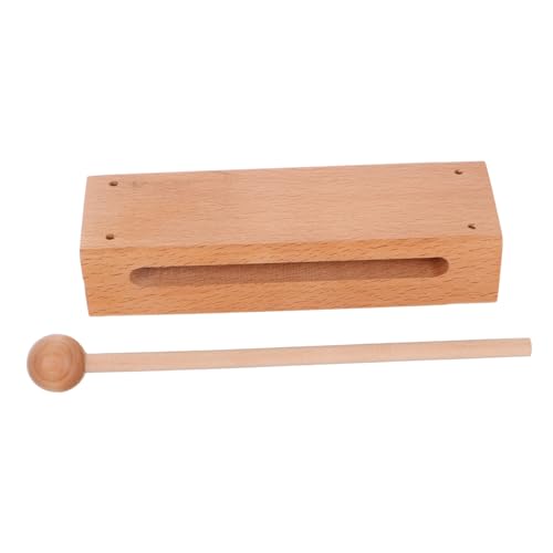 UPKOCH Bangzi-Schlaginstrument Holzblock Musikinstrument musikalisches Rhythmusinstrument Musikunterrichtsinstrument Vibraslap Schlaginstrumente Handglockenspiel hölzern von UPKOCH