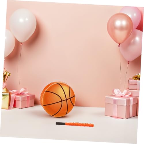 UPKOCH Basketball Spiele Für Party Event Pinata Dekor Piñata Sport Mottoparty Pinata Spiele Party Piñata Dekor Geburtstags Basketball Mottoparty Zubehör Orange von UPKOCH