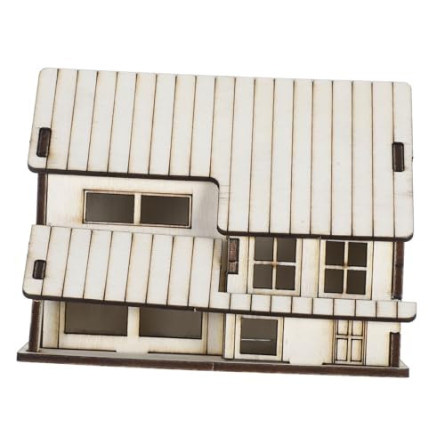 UPKOCH Beiges Miniaturhaus aus Holz Fertiges Puppenhaus Modell Dekoratives Miniaturhaus für Weihnachts Szene Sandkasten Architektur Robustes Fertigmodell für Bastelfans UPKOCH Beiges Miniaturhaus aus Holz Fertiges Puppenhaus Modell Dekoratives Miniaturhaus für Weihnachts Szene Sandkasten Architektur Robustes Fertigmodell für Bastelfans von UPKOCH