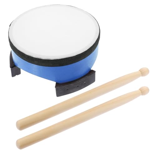 UPKOCH Bodentrommel Percussion Instrument Blau mit Schlägeln Musikinstrument für Musikpädagogik und Früherziehung Langlebig Leicht zu Handhaben Klarer Klang von UPKOCH