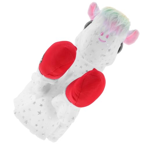 UPKOCH Boxen Einhornspielzeug Handpuppe Tierpuppe Handpuppenspielzeug Mädchenpuppenspielzeug Lustige Interaktive Puppenspielzeuge Handspielzeug Handy Puppenspiele Plastik von UPKOCH