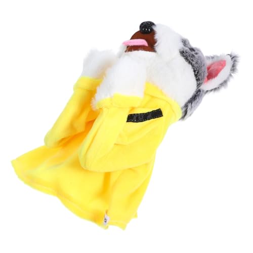 UPKOCH Boxendes Hundespielzeug plüschtier Hund lustiges Lustige Handpuppe Hundeboxhandschuh Ausbildung Marionette Simulationshundmodell Plüsch Hund Handpuppe PP-Baumwolle Yellow von UPKOCH
