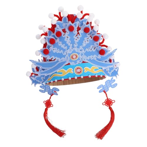 UPKOCH Chinesisches Bastelset mit Peking Oper Kopfschmuck DIY Kopfschmuck mit Quasten Frühlingfest Kopfbedeckung für Mädchen Kulturfördernd und Einfach Zusammenzubauen von UPKOCH