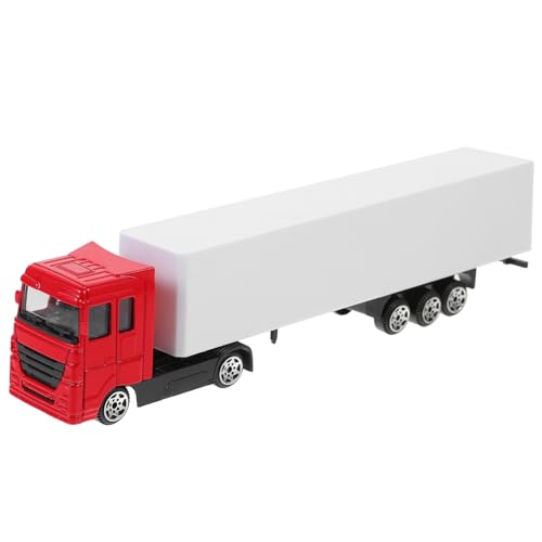 UPKOCH Container LKW Modell aus Legierung Rotes Spielzeugset für Langlebig Lehrreich und Unterhaltsam Fördert die Eltern Kommunikation und Kreative UPKOCH Container LKW Modell aus Legierung Rotes Spielzeugset für Langlebig Lehrreich und Unterhaltsam Fördert die Eltern Kommunikation und Kreative von UPKOCH