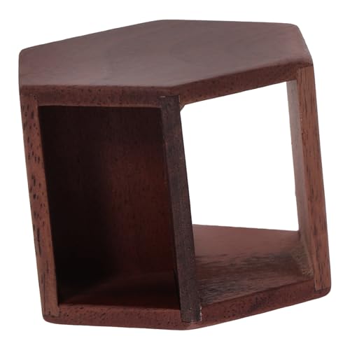 UPKOCH Couchtisch aus Holz Schlafzimmer Living Room Holztisch verkleidung tischpult holzmöbel puppenhaus beistelltisch Miniatur-Tischdekoration Modell teetisch aus Holz hölzern Dark Brown von UPKOCH