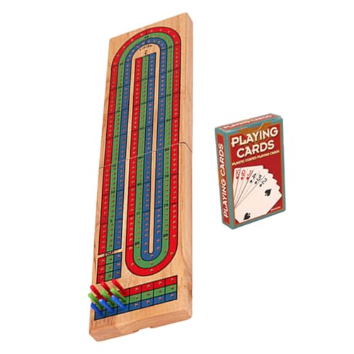 UPKOCH Cribbage Brettspiel aus Massivem Holz Tragbares Reise Cribbage mit Karten und Steckern Faltbares Punktespiel Klassisches Familienspiel für Zuhause und Unterwegs UPKOCH Cribbage Brettspiel aus Massivem Holz Tragbares Reise Cribbage mit Karten und Steckern Faltbares Punktespiel Klassisches Familienspiel für Zuhause und Unterwegs von UPKOCH