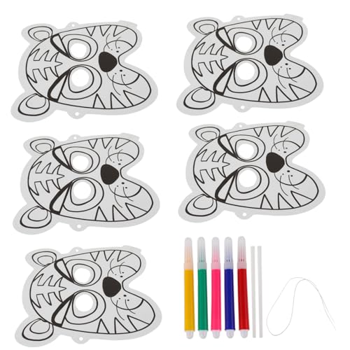 UPKOCH DIY Tiermasken zum Bemalen Wiederverwendbare Luftgefüllte Tiergesichtsmasken für Ungiftig Fördert Künstlerische Fähigkeiten für Basteln Kostüme Partys und Feste UPKOCH DIY Tiermasken zum Bemalen Wiederverwendbare Luftgefüllte Tiergesichtsmasken für Ungiftig Fördert Künstlerische Fähigkeiten für Basteln Kostüme Partys und Feste von UPKOCH