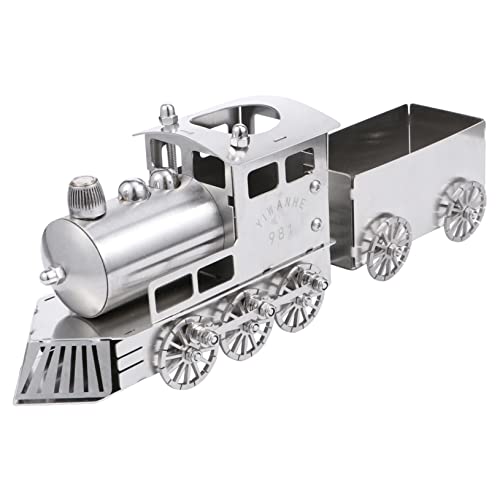 UPKOCH Dampflokomotive Dekoration Teiliges Modellset Zugfigur für Tisch Büro und Zuhause Geschenkidee für Eisenbahnliebhaber von UPKOCH
