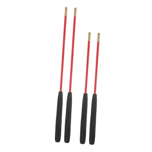 UPKOCH Diabolo-Shaker Stöcke Jonglieren diabolo Diabolo-Sticks Diabolo Ausrüstung Diabolo Stabgriff Disco-Kugel-Ornamente Spiegel-Disco-Kugel-Dekorationen chemische Faser rot von UPKOCH