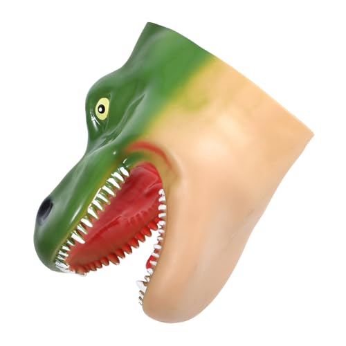 UPKOCH Dinosaurier Handpuppe aus Weichem mit Beweglichem Mund für Rollenspiele und Geschichtenerzählen Geeignet für Geburtstagsgeschenke Stückgrün von UPKOCH