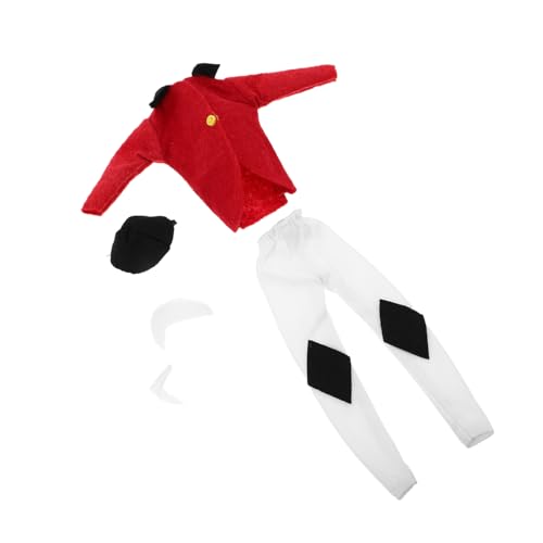 UPKOCH Doll Horse Riding Outfit für Puppen Reitjacke Hose Schal und Hut in Rot Passgenaue Pferdebekleidung für Puppensammler und Spielzeugkleidung UPKOCH Doll Horse Riding Outfit für Puppen Reitjacke Hose Schal und Hut in Rot Passgenaue Pferdebekleidung für Puppensammler und Spielzeugkleidung von UPKOCH