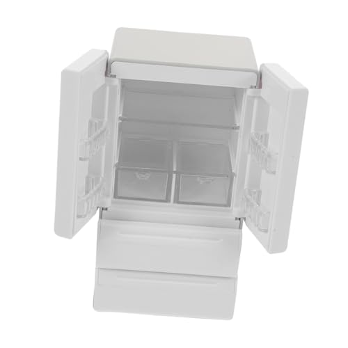 UPKOCH Dollhouse Mini Kühlschrank Weiß mit Doppeltür und Beleuchtung Miniatur Retro Kühlschrank für Spielküche Dekoration Zubehör für Puppenhaus und Fest-Party Szenarien UPKOCH Dollhouse Mini Kühlschrank Weiß mit Doppeltür und Beleuchtung Miniatur Retro Kühlschrank für Spielküche Dekoration Zubehör für Puppenhaus und Fest-Party Szenarien von UPKOCH