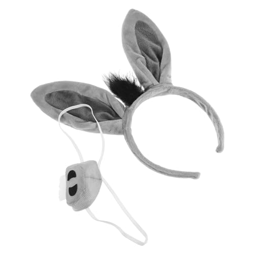 UPKOCH Donkey Ears Headband mit Weichem Realistischem Design für Erwachsene und Tierkostüm accessoire für Halloween Partys und Cosplay von UPKOCH
