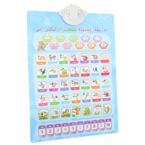 UPKOCH Alphabet Wandkarte Mit Interaktivem Sound Zweisprachiges Poster Für Arabisch Englisch Sprachförderung Und Frühen Lernspielzeug Für Zuhause Klassenzimmer von UPKOCH