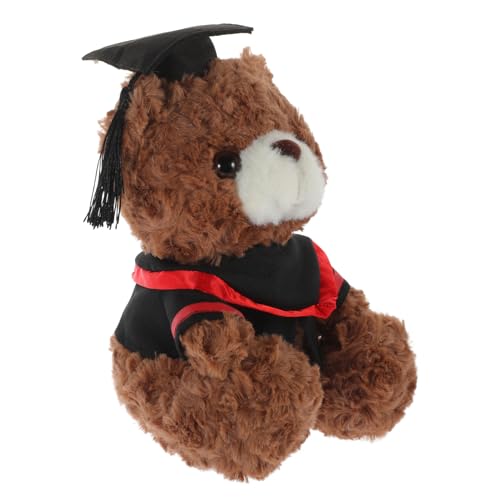 UPKOCH Dr Bär Puppe Bär Ornament Dekorativer Abschluss Plüschbär Abschluss Stoffbär Tier Abschlussbär Puppe Plüschbär Puppe Abschlussbär Plüsch Pp Baumwolle von UPKOCH
