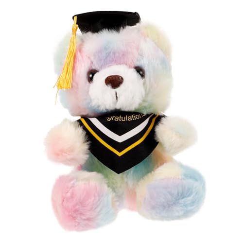 UPKOCH Dr Bär Puppe Dekoration Tiere Das Tier Plüsch Abschluss Bär Puppe Niedliche Bärendekoration Cartoon Bär Puppe Abschluss Plüschbär Abschluss Bär Puppen Bunter Stoff von UPKOCH
