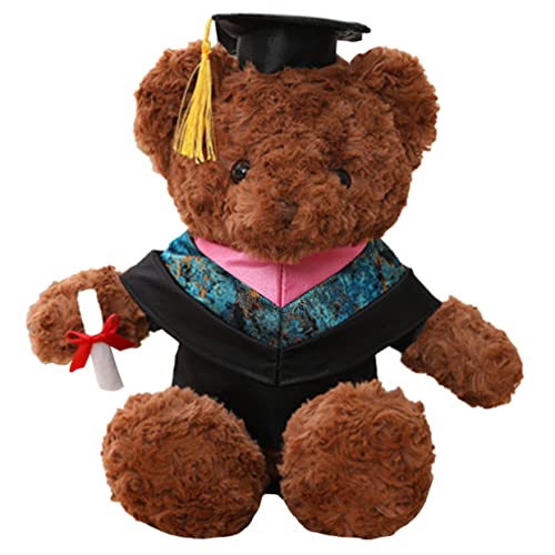 UPKOCH Graduierung Her 2023 Handgemachte Weiche Bär Figur Bär Spielzeug Graduierung Hut von UPKOCH