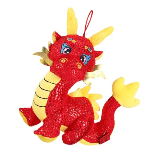 UPKOCH Drachen Plüschtier Weiches Kuscheltier Süßes Neujahr Glücksbringer Niedliche Stofftier Deko für Kinderzimmer Wohnzimmer von UPKOCH