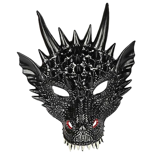 UPKOCH Drachenmaske halloween masken halloweenmaske Masken für Drachenkostüme Drachenkostüm für Erwachsene kleidung Drachenkopf Maske Karnevals-Drachen-Gesichtsmaske Cosplay bilden 3d Pu von UPKOCH