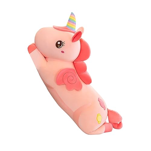 UPKOCH Einhorn-Kissen Einhorn Entzückendes Einhornspielzeug Geschmeidige Stofftierpuppe Einhorn-Puppe Tierpuppenkissen Einhorn-Form-Design-Puppe Wohnkultur Daunen Baumwolle Rosa von UPKOCH